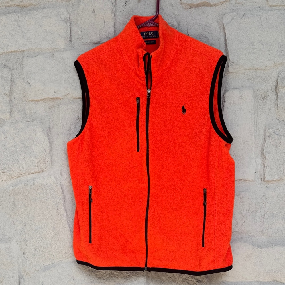 Polo by Ralph Lauren Men's Bright Orange Vest